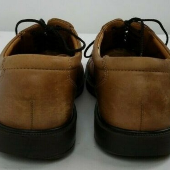 Ecco Brown Leather New York Cap Toe Lace Up Shoes main image 4